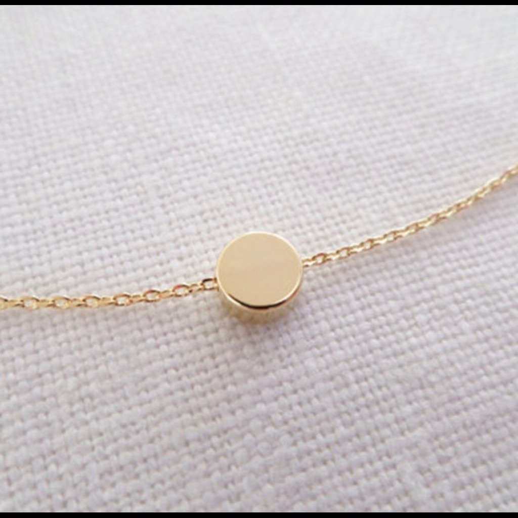 Simple Dot Dainty Pendant Necklace 8$